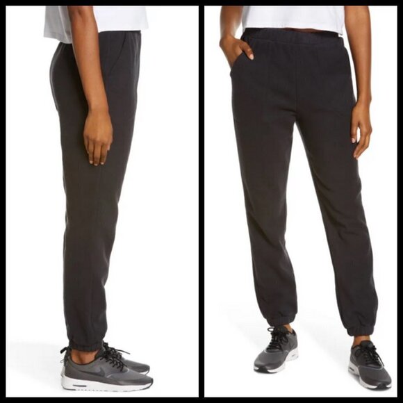 💕ZELLA💕 Cozy Up Polar Fleece Sweatpants ~ High Rise Black Large L NWT - Picture 2 of 15